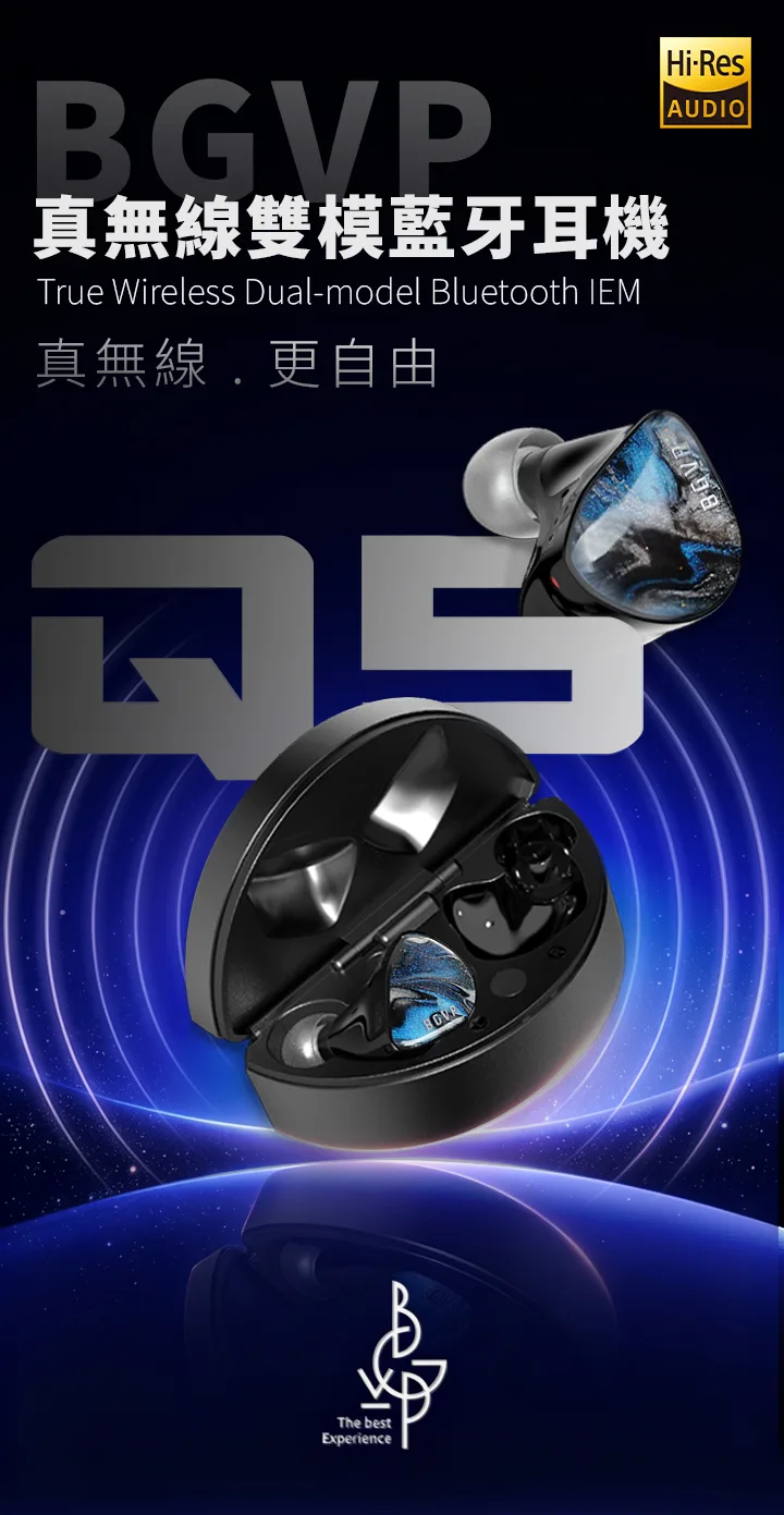BGVP Q5  5單體 真無線藍牙耳機 可真無線有線耳機 雙模耳機 0.78 藍牙6.1 商品圖片 6